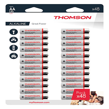 Lot de 48 piles AA LR06 - Thomson