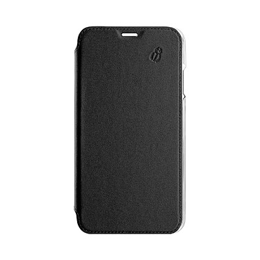 BEETLECASE Étui pour Apple iPhone 12 Pro Max Folio Premium en Cuir avec Dos Cristal Noir