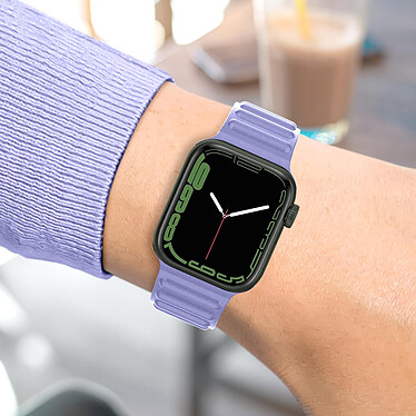 Acheter Avizar Bracelet pour Apple Watch 41mm et 40mm et 28mm Silicone Ajustable Fermoir Ardillon  Violet