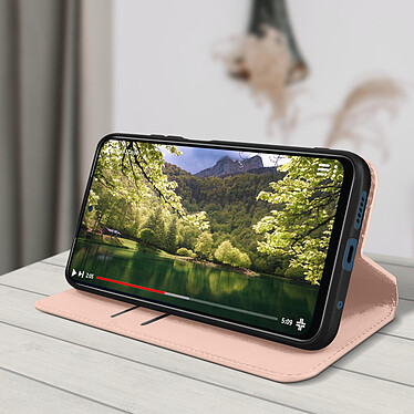 Acheter Avizar Housse pour Xiaomi Redmi Note 11 Pro 5G Portefeuille Fonction Support Vidéo  rose