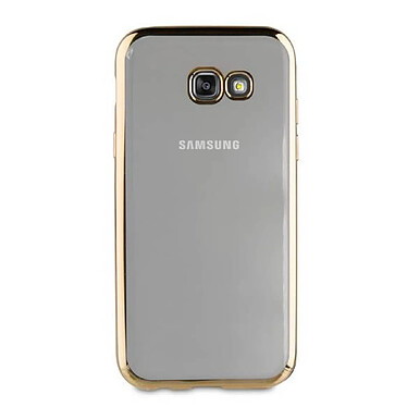 Muvit Coque pour Samsung Galaxy A3 2017 Bling Souple Dorée