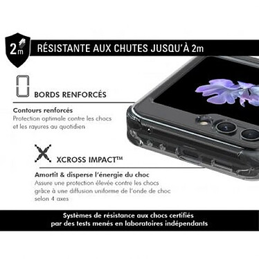 Avis Force Case Double Coque Renforcée pour Samsung Galaxy Z Flip 5 DUO Transparent