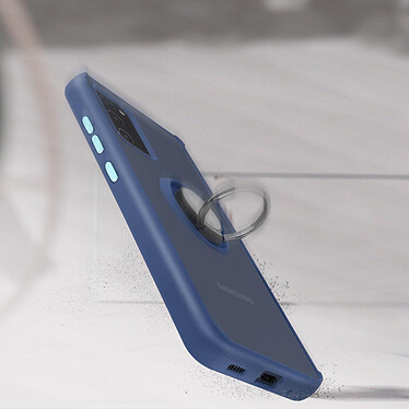 Avizar Coque Samsung Galaxy S20 FE avec Bague Métallique Fonction Support bleu pas cher