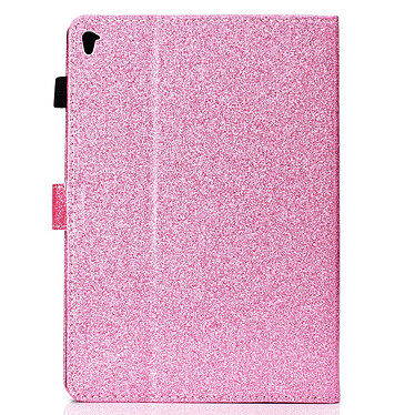 Evetane Etui iPad Pro 105: A1701-A1709-A1852 folio avec stand rose et paillettes