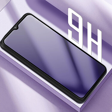 Avis Avizar Protège écran pour Samsung A03s Verre Trempé Anti-lumière Bleue Noir