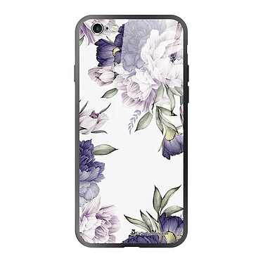 LaCoqueFrançaise Coque iPhone 6/6S Coque Soft Touch Glossy Pivoines Violettes Design