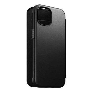 Nomad Folio Modern Cuir pour iPhone 15 Noir pas cher