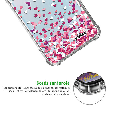 Acheter Evetane Coque Samsung Galaxy S10e anti-choc souple angles renforcés transparente Motif Confettis De Coeur