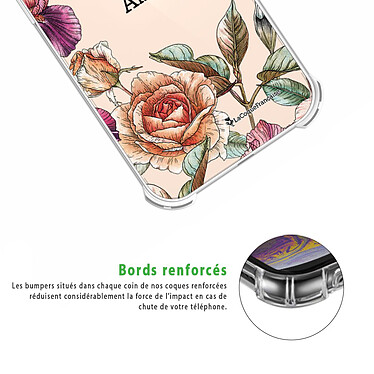 Acheter LaCoqueFrançaise Coque iPhone 13 Pro Silicone antichocs Solides coins renforcés  transparente Motif Amour en fleurs