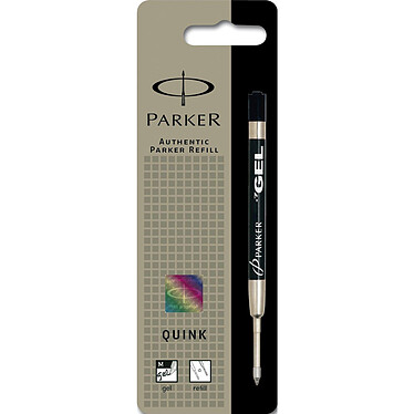 PARKER Recharge pour stylo bille encre gel Z46 Pointe moyenne noir