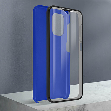 Avizar Coque pour Samsung Galaxy A13 Intégrale Arrière Rigide Transparent et Avant Souple  bleu pas cher
