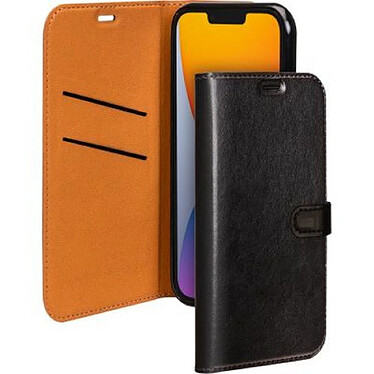 BigBen Connected Étui pour iPhone 14 Folio Wallet Fermeture avec Languette Aimantée Noir