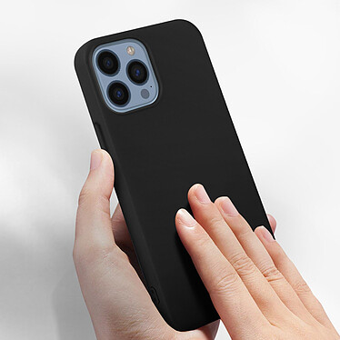 Acheter Avizar Coque iPhone 13 Pro Max Silicone Semi-rigide Finition Soft-touch noir