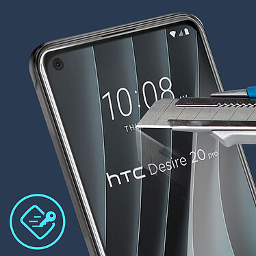 Avis Avizar Film Écran HTC Desire 20 Pro Verre Trempé 9H Anti-traces - Transparent