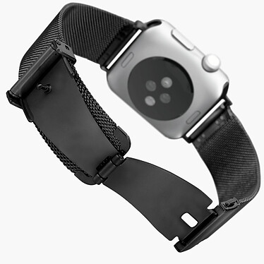 Avis Avizar Bracelet pour Apple Watch 42 44 mm en maille milanaise avec Fermeture papillon Noir