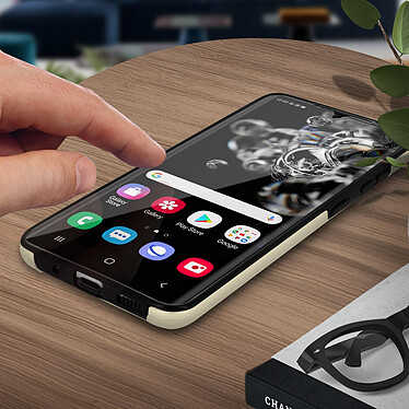 Avis Avizar Coque Samsung Galaxy S20 Ultra Arrière Rigide et Avant Souple Compatible Qi Or