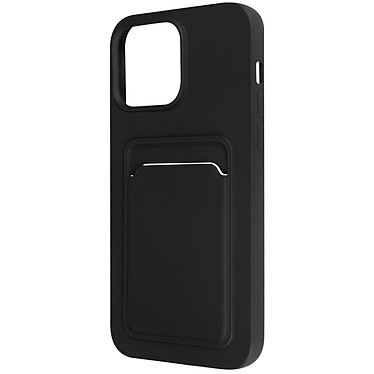 Avizar Coque pour iPhone 14 Pro Max Silicone Souple Porte-carte Fine Légère  noir