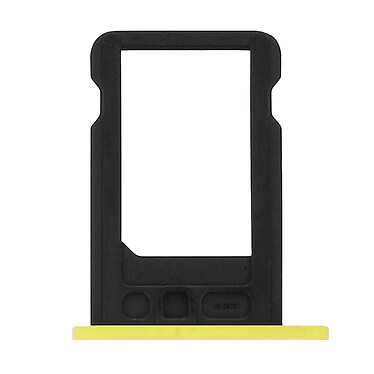 Avizar Tiroir support carte Nano Sim Jaune - Apple iPhone 5C