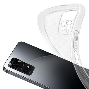 Avizar Coque pour Xiaomi Redmi Note 11 et 11s Silicone Fin avec Protection Caméra  Transparent pas cher