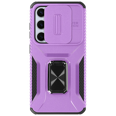 Avis Avizar Coque pour Samsung Galaxy S24 Bague Support Cache caméra Violet Clair