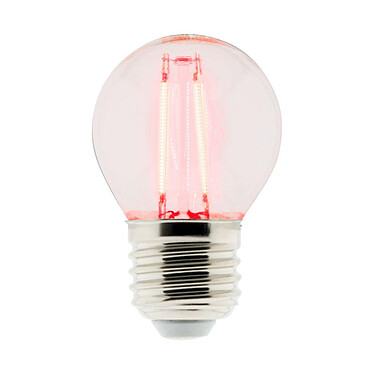 Ampoule LED Déco filament rouge 3W E27 Sphérique - Elexity