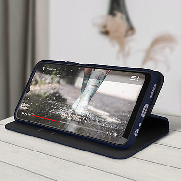 Acheter Avizar Housse Samsung Galaxy A22 5G Portefeuille Fonction Support Vidéo bleu nuit