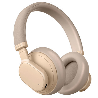 Forcell Casque Bluetooth à Réduction de Bruit Autonomie 30 Heures Beige