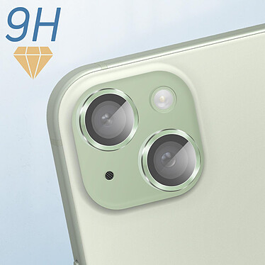 Avis Enkay Film caméra pour iPhone 15 et 15 Plus Verre trempé 9H 0.4mm  Contour vert
