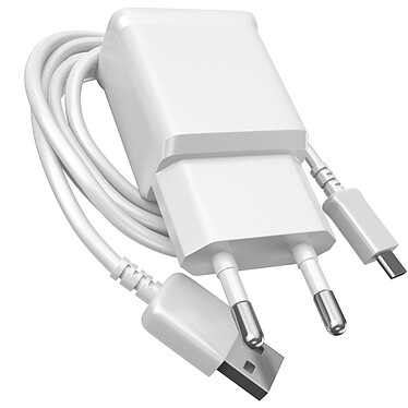 Chargeur secteur Samsung USB 8W avec Câble USB vers USB-C Blanc