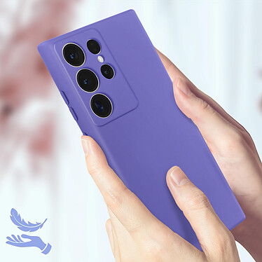 Acheter Avizar Coque pour Samsung Galaxy S23 Ultra Silicone Semi-rigide Finition Douce au Toucher Fine  Violet