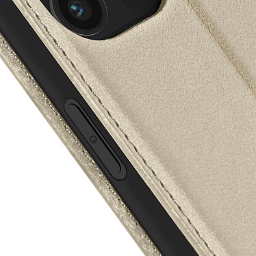 Avizar Étui pour iPhone 15 Pro Max Porte-carte Support Vidéo Clapet Magnétique  Or pas cher