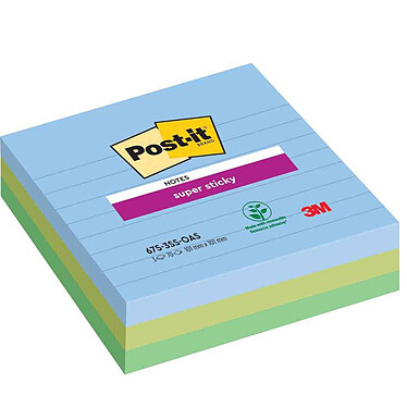 POST-IT Bloc-note adhésif Super Sticky Notes, 101 x 101 mm