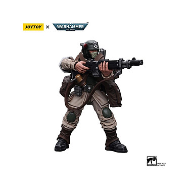 Warhammer 40k - Figurine 1/18 Astra Militarum Cadian Command Squad Veteran with Medi-pack 12 cm pas cher