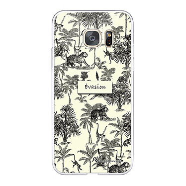 LaCoqueFrançaise Coque Samsung Galaxy S7 360 intégrale transparente Motif Botanic Evasion Tendance