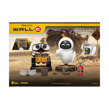 Wall-E - Pack 2 figurines Mini Egg Attack Wall-E Series  & Eve 8 cm
