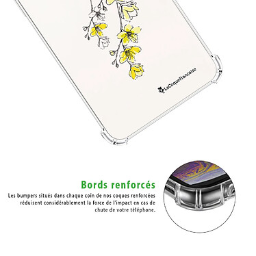 Acheter LaCoqueFrançaise Coque iPhone 12/12 Pro Silicone antichocs Solides coins renforcés  transparente Motif Fleurs Cerisiers