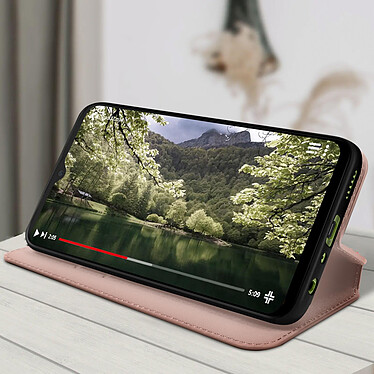 Acheter Avizar Housse pour Samsung A14 5G et 4G Clapet Porte-carte Support Vidéo  rose