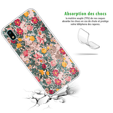 Avis LaCoqueFrançaise Coque Samsung Galaxy A10 360 intégrale transparente Motif Fleurs Beige et Rose Tendance