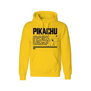 Pokémon - Sweat à capuche Pikachu Line Art - Taille XL