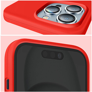 Acheter Moxie Coque pour iPhone 15 Pro Semi-rigide Intérieur Microfibre Rouge