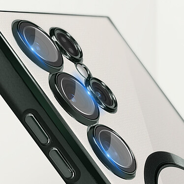 Acheter Avizar Coque MagSafe pour Samsung S23 Ultra silicone protection caméra Transparent / Vert