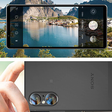 Avizar Film Caméra pour Sony Xperia 5 V Verre Trempé 9H Anti-traces  Transparent pas cher
