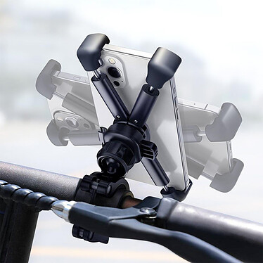 Avis Baseus Support Vélo / Moto / Trottinette Fixation guidon Rotatif 360°  Noir