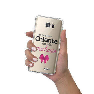 Evetane Coque Samsung Galaxy S7 anti-choc souple angles renforcés transparente Motif Un peu chiante tres attachante pas cher