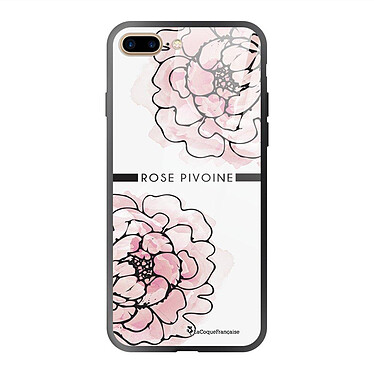 LaCoqueFrançaise Coque iPhone 7 Plus/ 8 Plus Coque Soft Touch Glossy Rose Pivoine Design