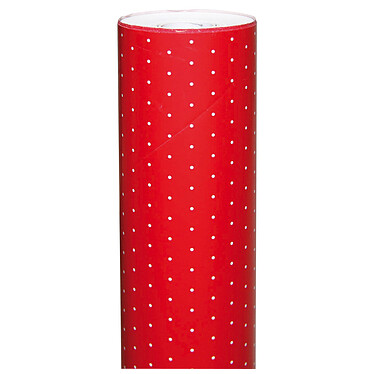 CLAIREFONTAINE Rouleau papier cadeau ALLIANCE L70 cm x 50 m Pois rouges