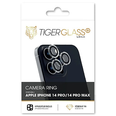 Avis Tiger Protège-caméra pour Apple iPhone 14 Pro / 14 Pro Max Ring Antichoc Noir transparent