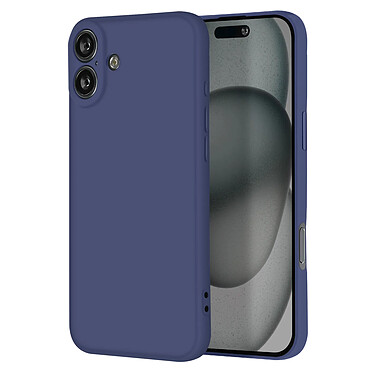 Avizar Coque pour iPhone 16 Plus Silicone Finition Mate Soft Touch Bleu Nuit