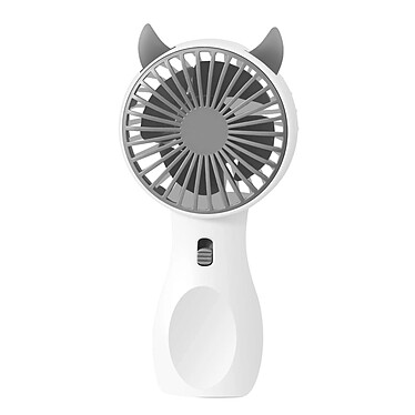 Avizar Mini Ventilateur Portatif Kawaii Silencieux et Rechargeable Blanc