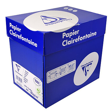 CLAIRALFA Carton 2500 Feuilles Papier 80g A4 210x297 mm Certifié PEFC Blanc